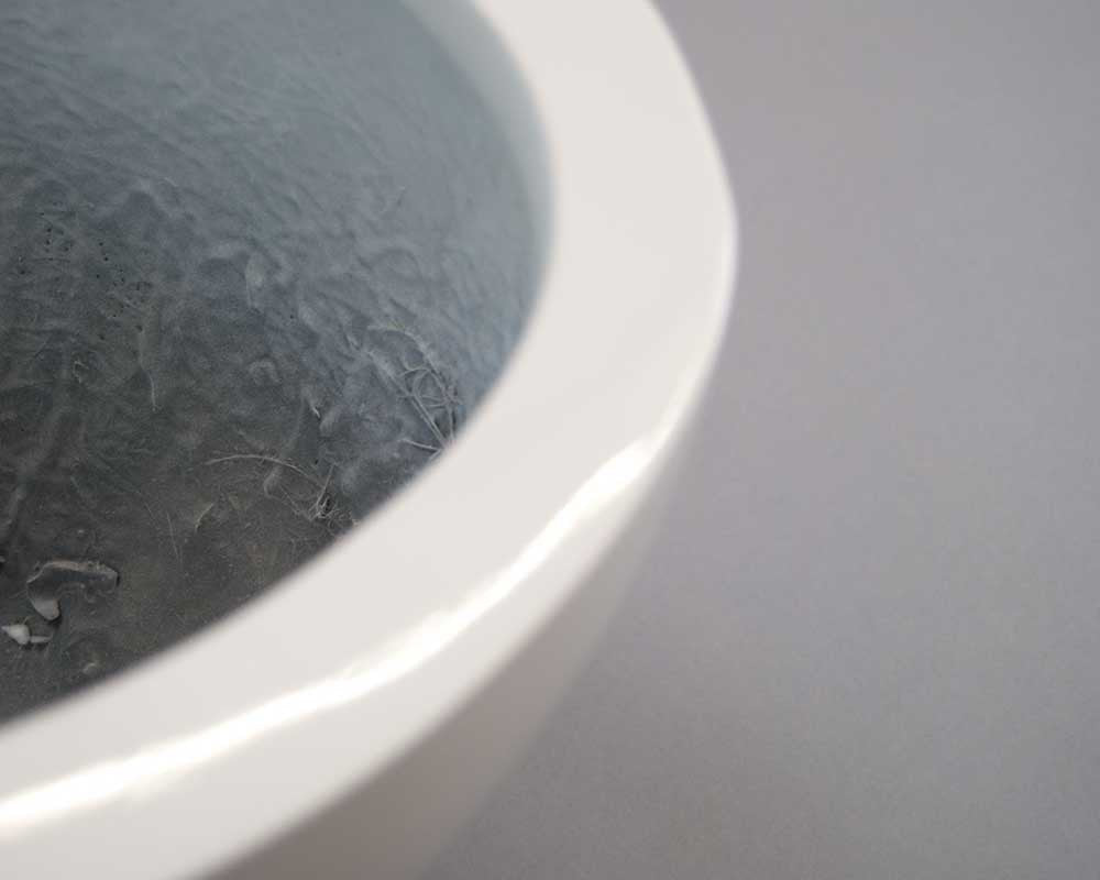 Elegant Einrichten | Pflanzkübel | Fiberglas | oval | 65x31xH25cm | hochglanz weiß.