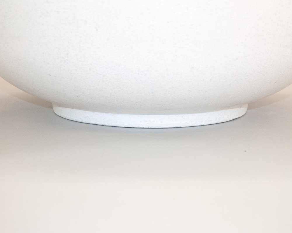 Elegant Einrichten | Pflanzkübel | Fiberglas | schale | rund | D80xH40cm | perlmutt weiß.