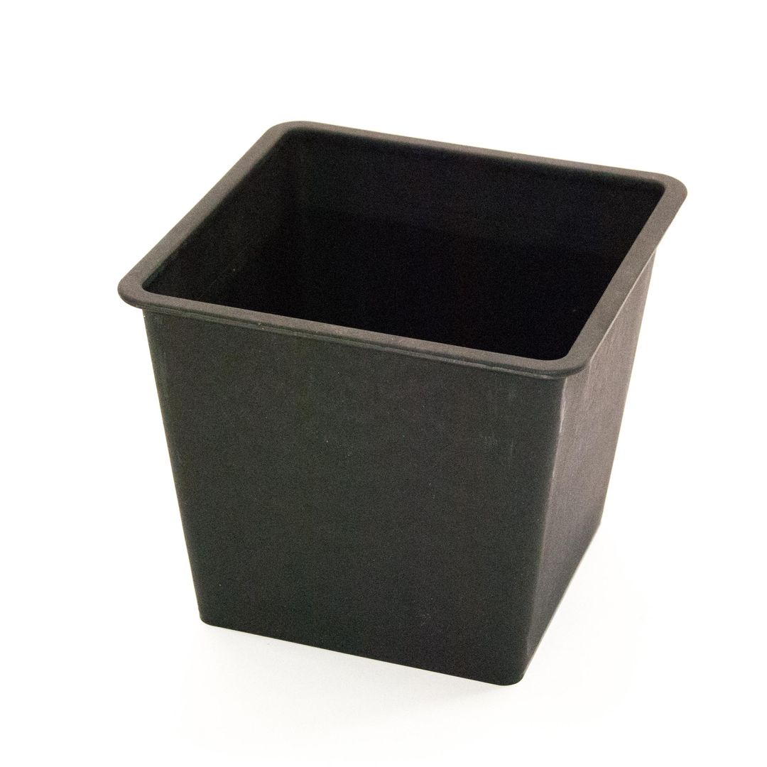 Elegant Einrichten | Kunststoffeinsatz | quadratisch konisch | 34x34x31cm | schwarz.