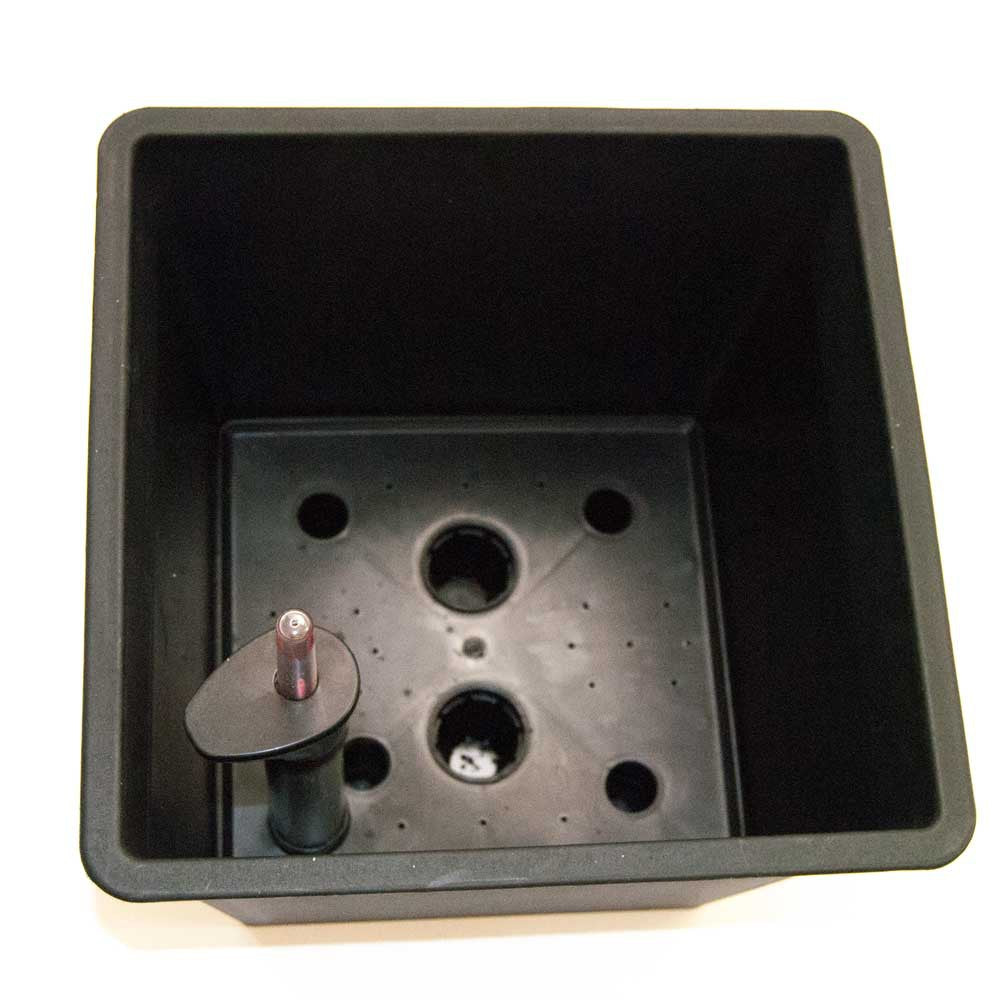 Pflanzkübel | Polyrattan | Säule | 30x30x55cm | braun