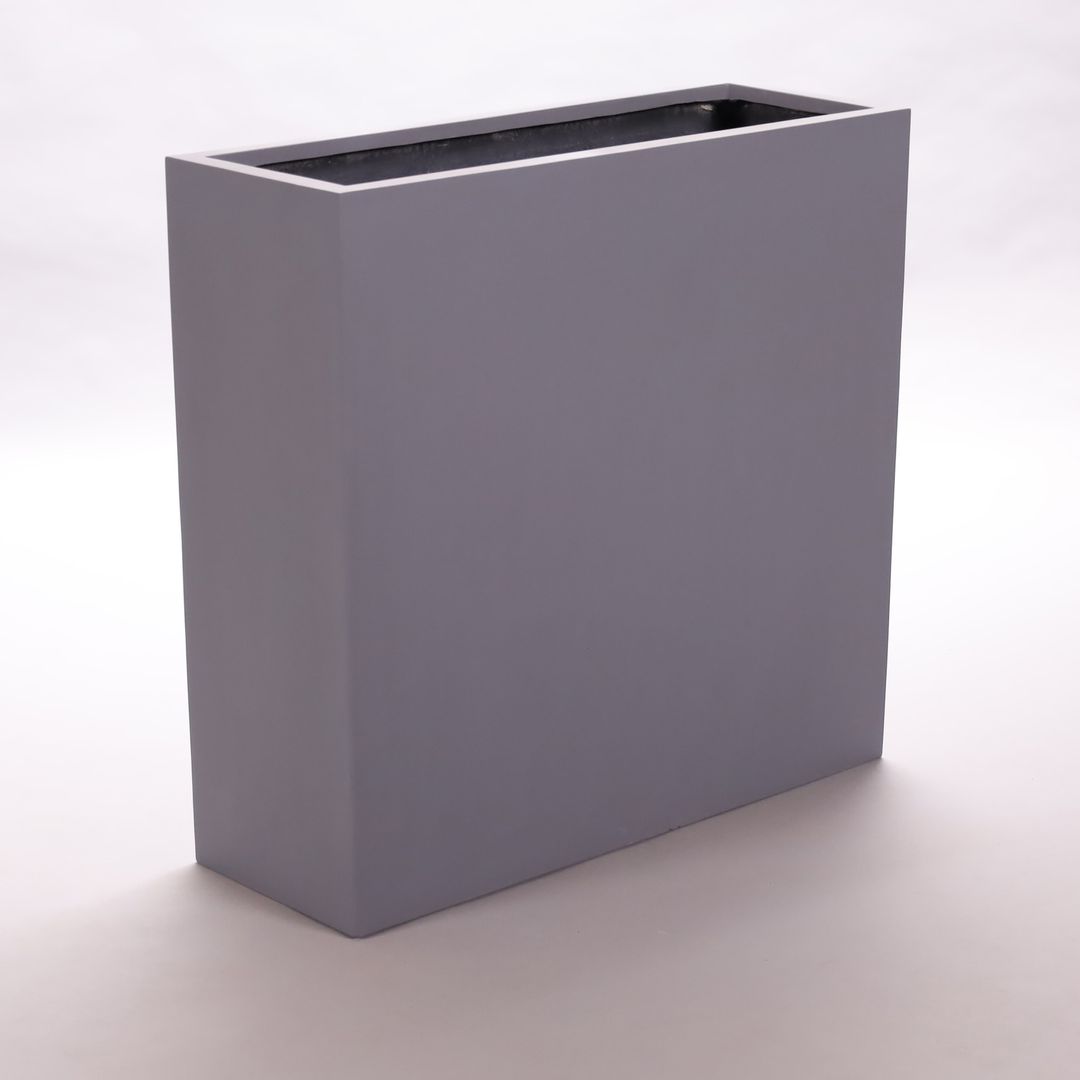 Elegant Einrichten | Pflanzkübel | Fiberglas | rechteckig | 108x40x100cm | Grau