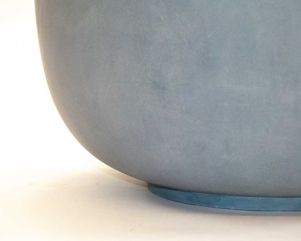 Elegant Einrichten | Pflanzkübel | Fiberglas | rund | D60xH30cm | grau.