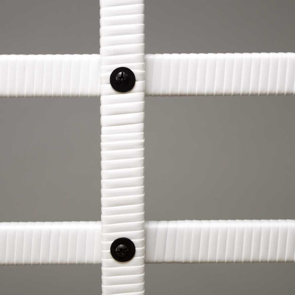 Elegant Einrichten | Pflanzkübel | Polyrattan | mit Rankgitter | rechteckig | 82x30x100cm | weiß.