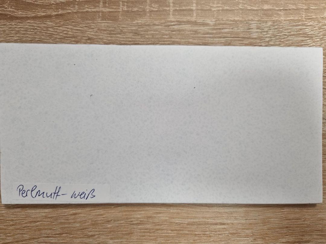 Elegant Einrichten | Pflanzkübel | Fiberglas | rechteckig | 61x21x20cm | Perlmutt weiß