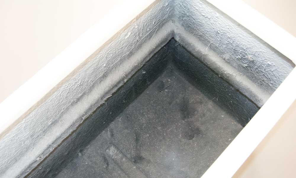 Elegant Einrichten | Pflanzkübel | Fiberglas | rechteckig | 108x40x50cm | hochglanz weiß