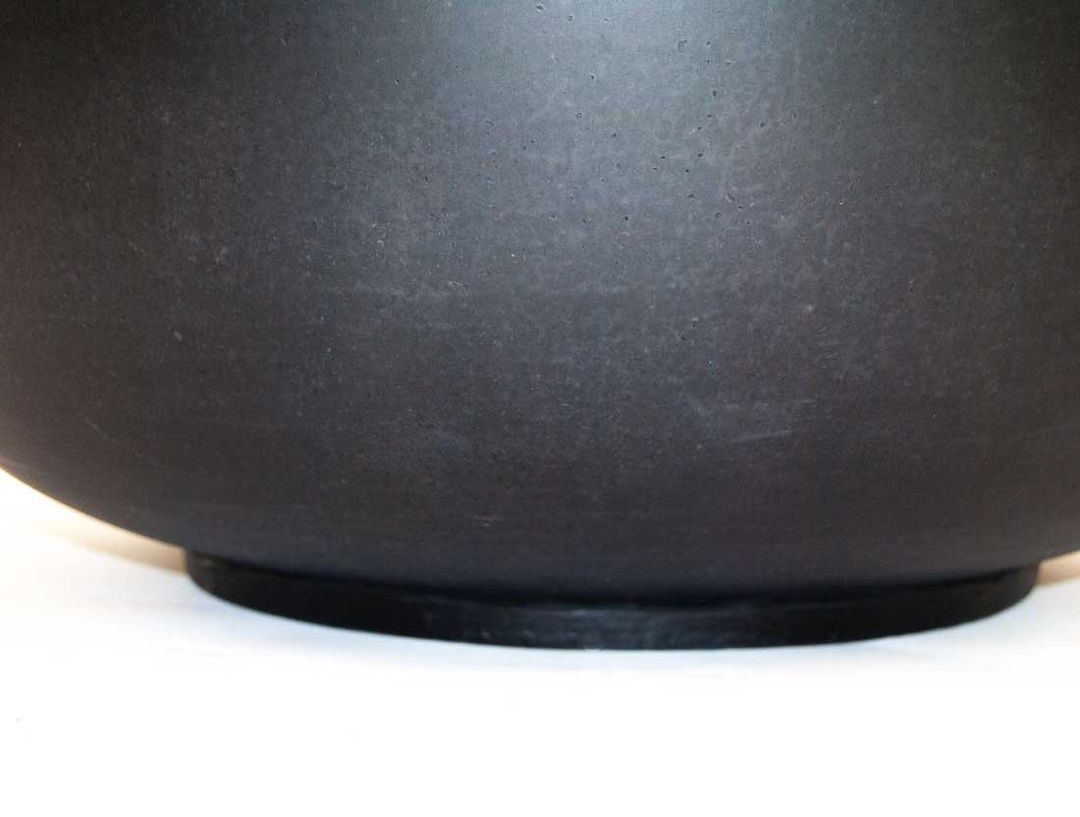 Elegant Einrichten | Pflanzkübel | Fiberglas | rund | D80xH40cm | elegant schwarz-matt.