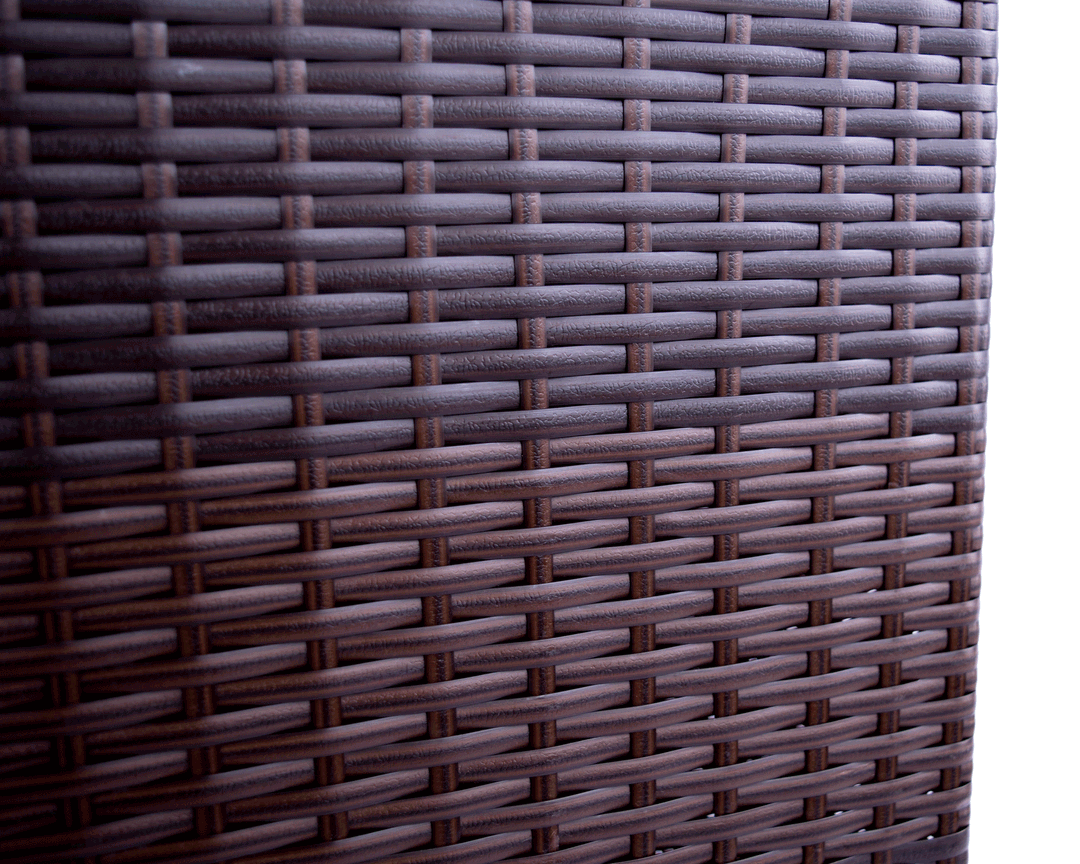 Pflanzkasten Polyrattan 82x30x30cm coffee braun