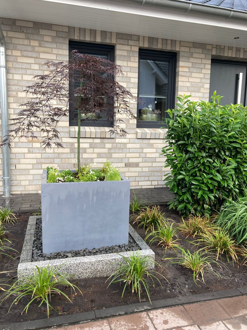 Elegant Einrichten | Pflanzkübel | Fiberglas | quadratisch | 90x90x90cm | grau.