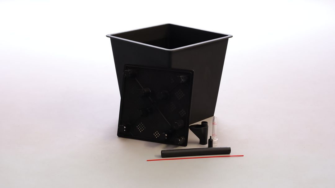 Pflanzkübel | Polyrattan | mit Rankgitter | rechteckig | 106x38x130cm | schwarz