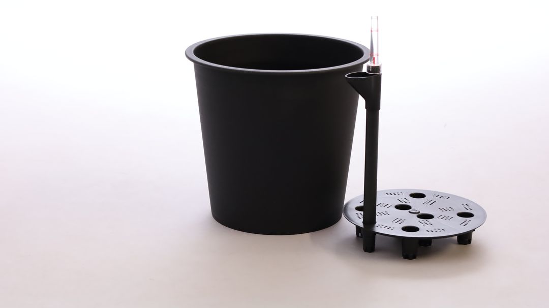 Pflanzkübel | Polyrattan | rundkonisch | D30xH30cm | coffee braun