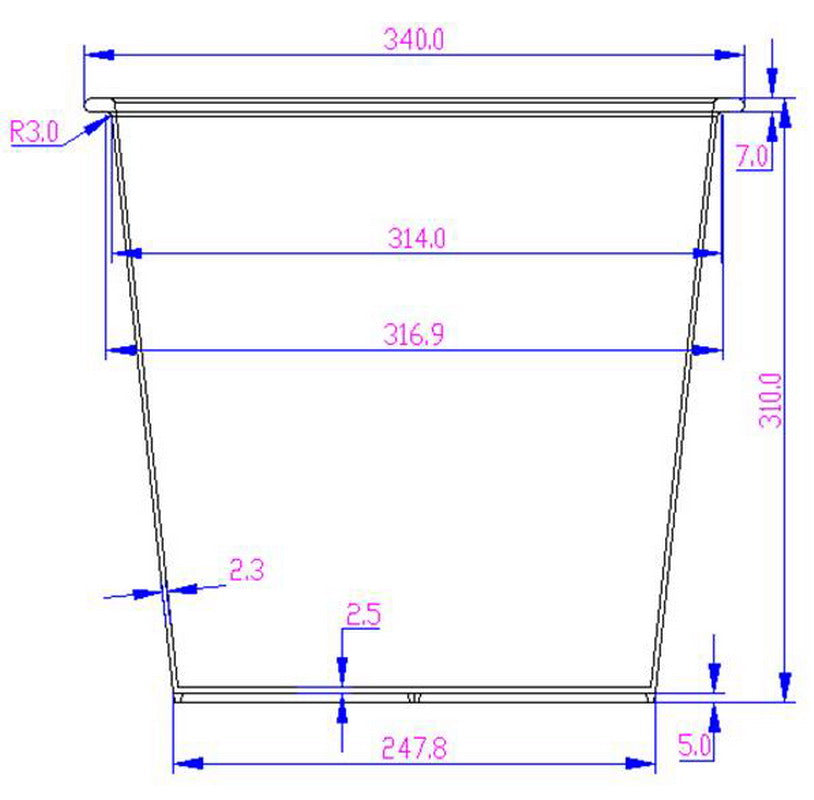 Pflanzkübel | Polyrattan | mit Rankgitter | rechteckig | 106x38x130cm | schwarz