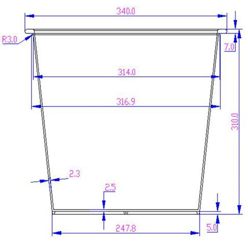 Pflanzkübel | XL Pflanztrog | Polyrattan | rechteckig | 106x40x60cm | mocca