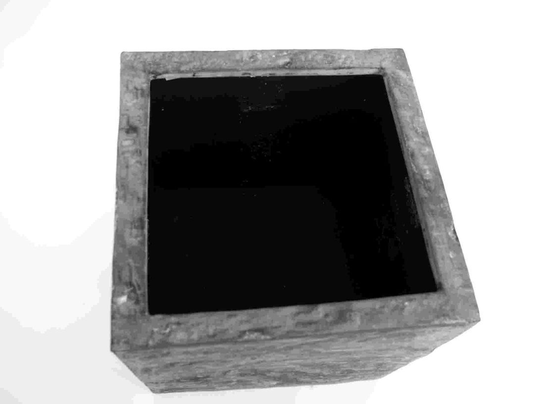 Elegant Einrichten | Pflanzkübel | Fiberglas | Stein-Optik | quadratisch | 50x50x50cm | anthrazit grau.