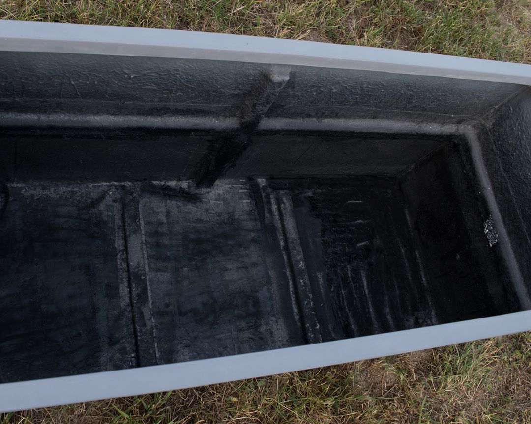 Elegant Einrichten | Pflanzkübel | Fiberglas | Raumteiler | rechteckig | 150x62x70cm | Grau