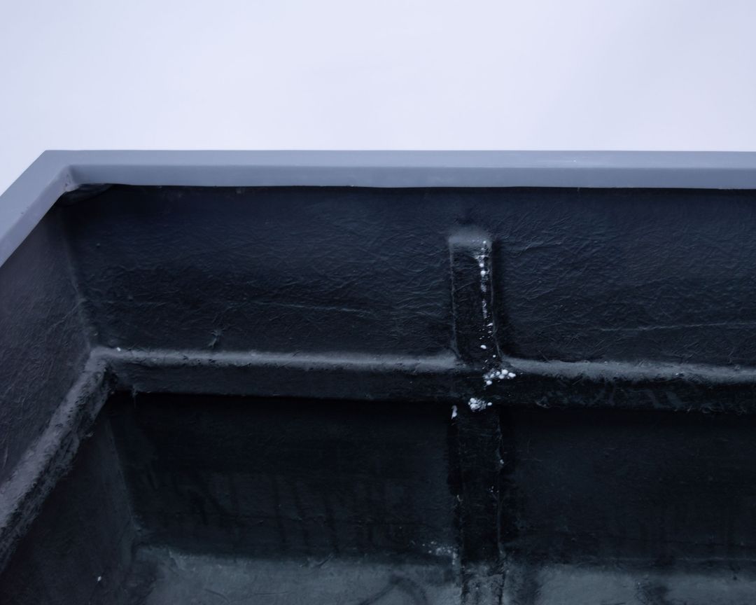 Elegant Einrichten | Pflanzkübel | Fiberglas | niedrige quadratisch | 100x100x60cm | grau.