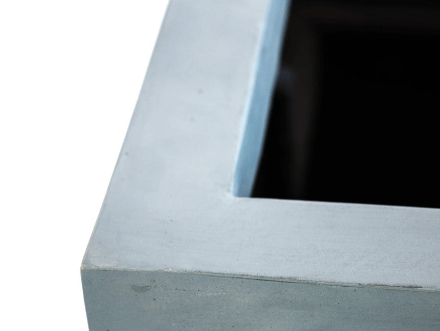 Elegant Einrichten | Pflanzkübel | Fiberglas | quadratisch | 60x60x60cm | grau.