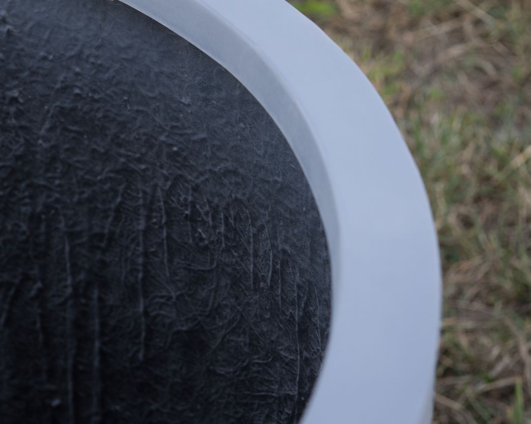 Elegant Einrichten | Pflanzkübel | Fiberglas | zylindrisch | D80xH70cm | grau.