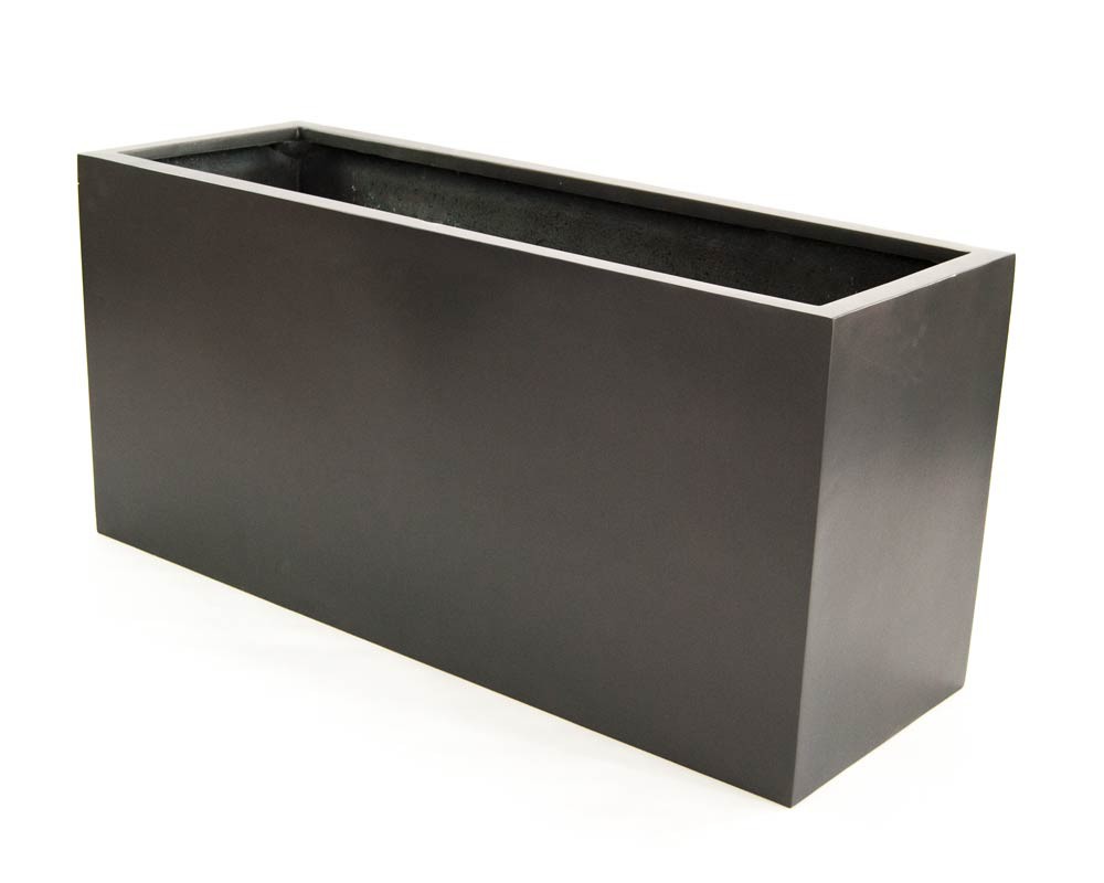 Pflanztrog Pflanzkübel anthrazit metallic 120x50x55cm