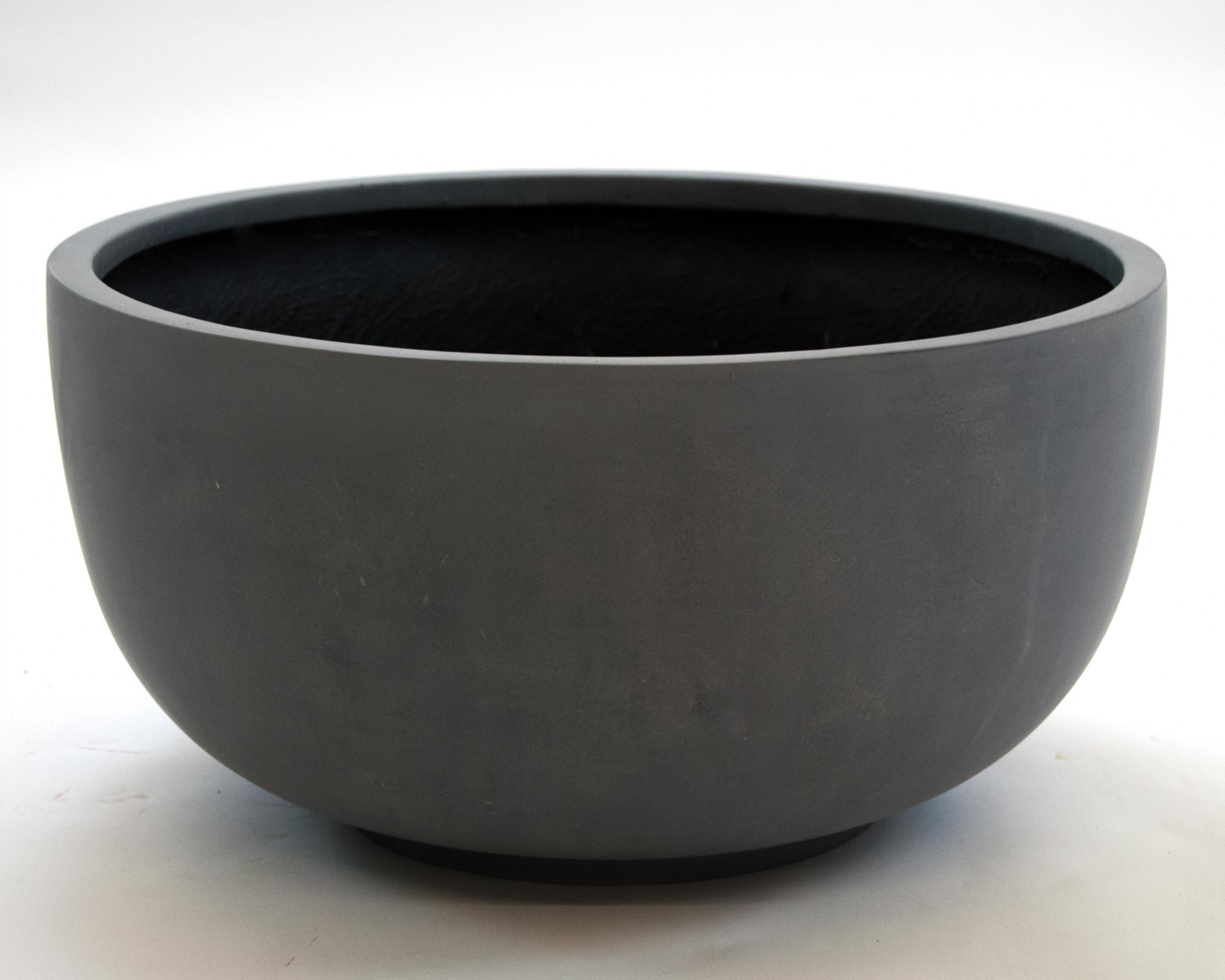 Pflanzkübel, Pflanzschale Fiberglas D50xH25cm grau.